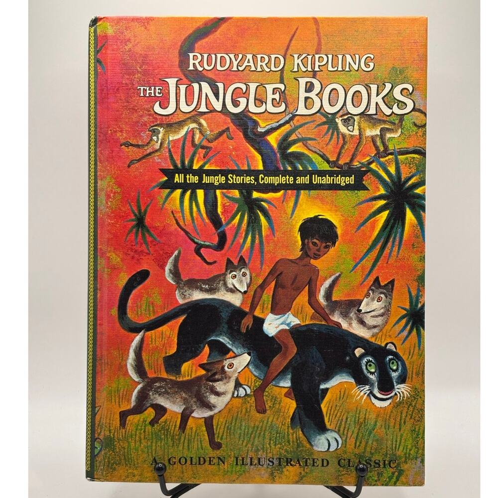 Vintage 1963 The Jungle Books - Complete, Unabridged by Rudyard Kipling, HC